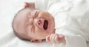 Newborn whining and crying - tired